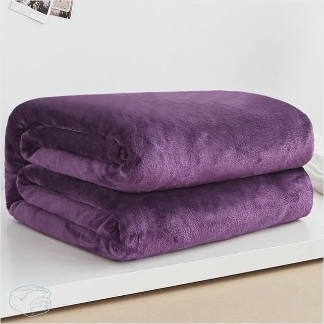 Plaid Polaire Prune