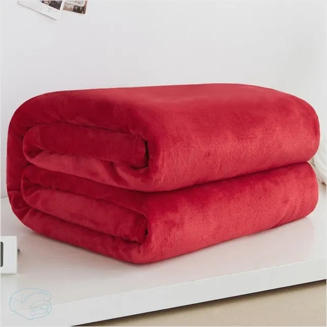 Plaid Polaire Rouge Pas Cher