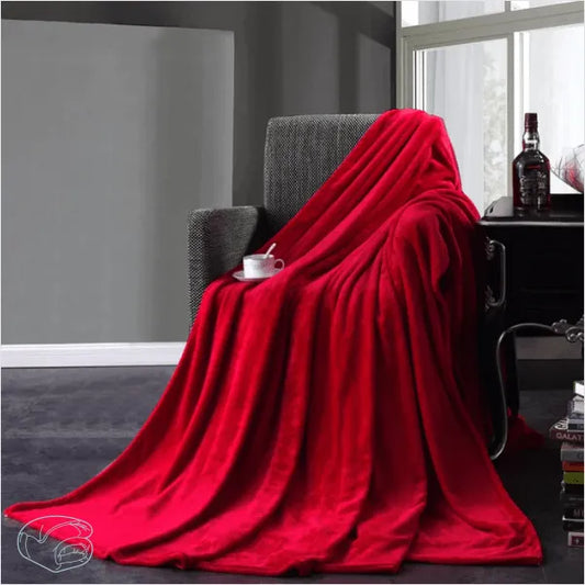 Grand Plaid Polaire Rouge
