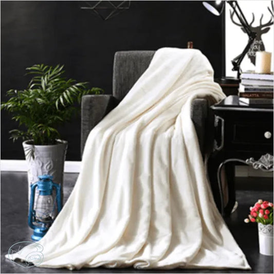 Plaid Polaire Blanc