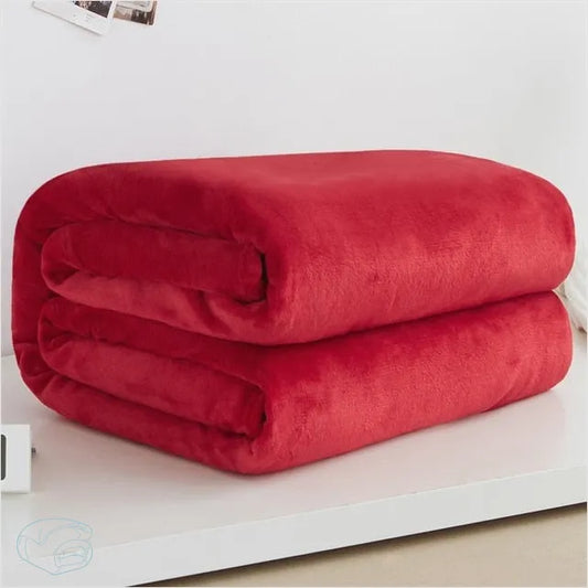 Plaid Polaire Rouge Pas Cher