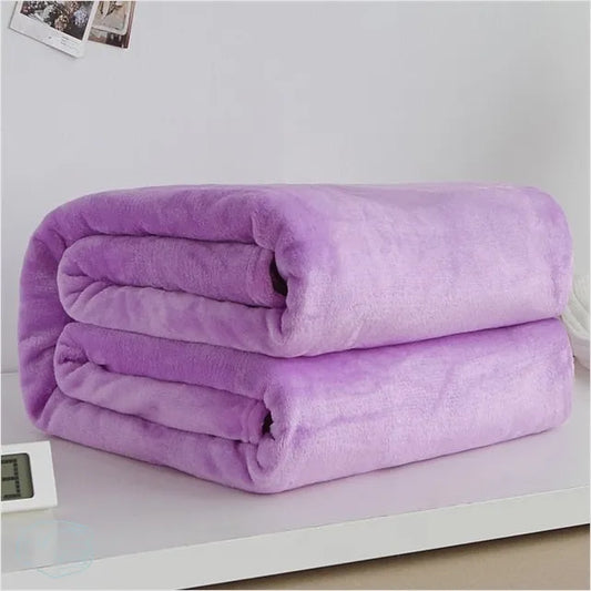 Plaid Polaire Violet